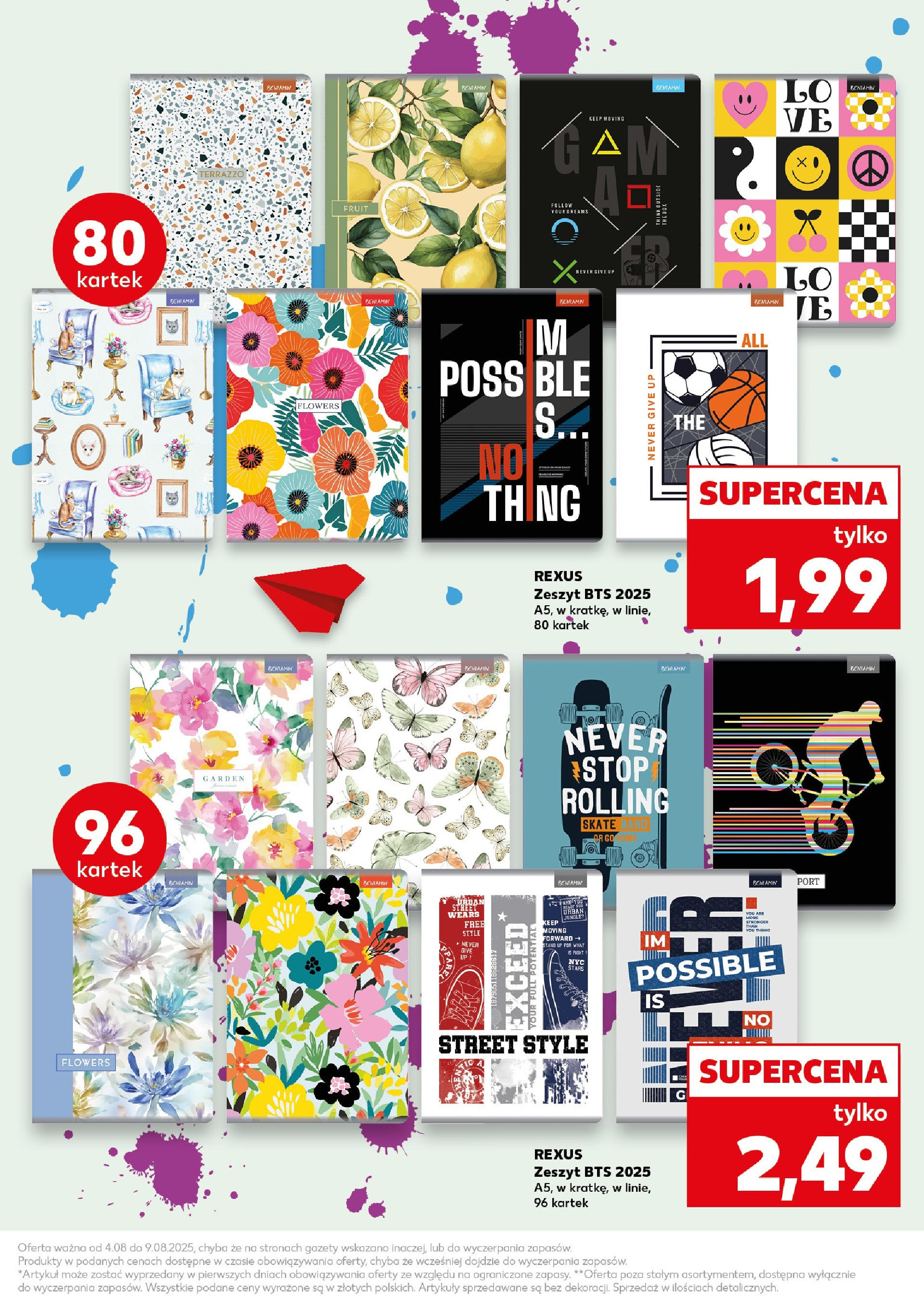 Kaufland gazetka - Do Szkoły Like A Szef od 04.08.2025 - od jutra PDF | Strona: 3 | Produkty: Zeszyt