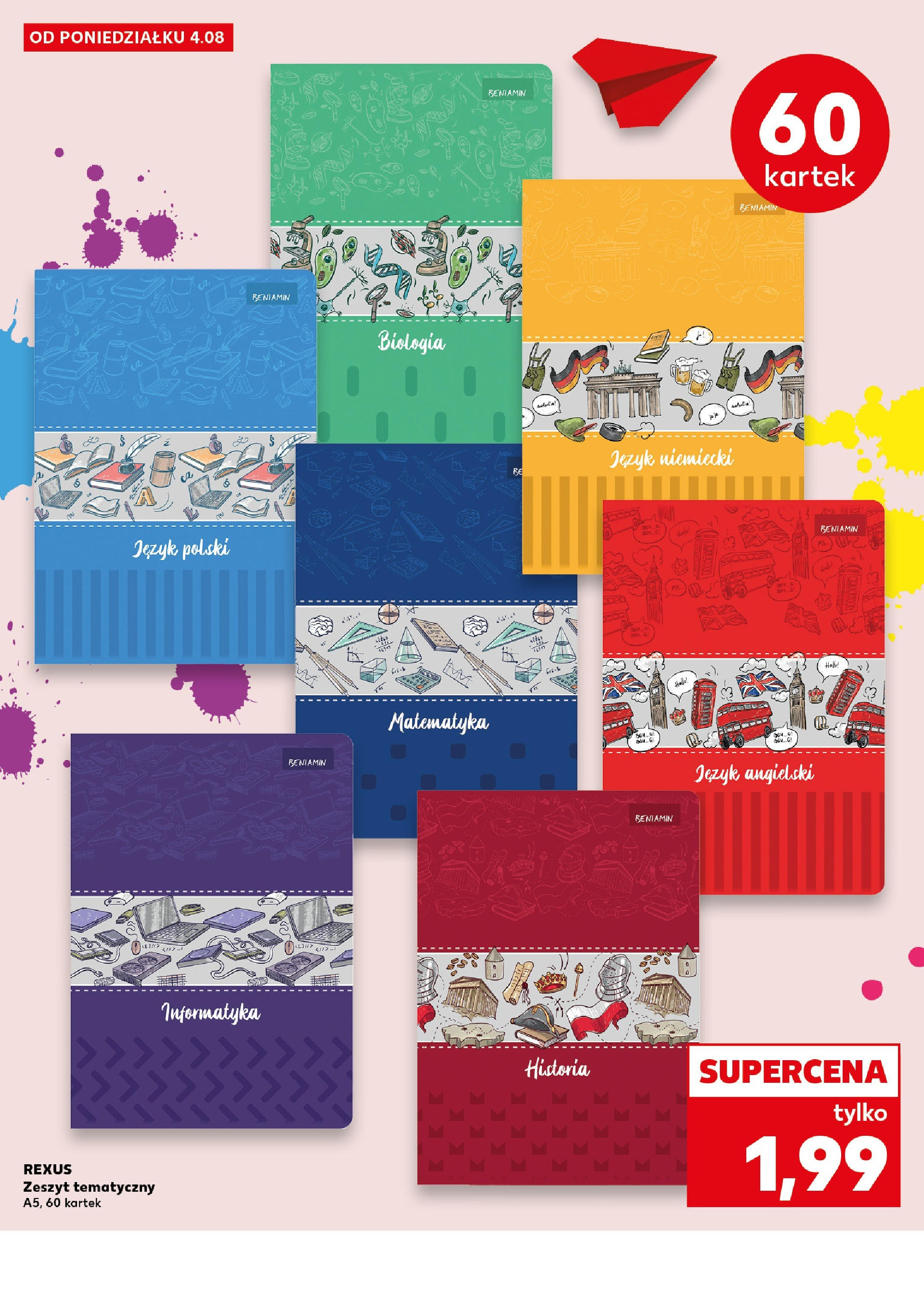 Kaufland gazetka - Do Szkoły Like A Szef od 04.08.2025 - od jutra PDF | Strona: 4 | Produkty: Zeszyt