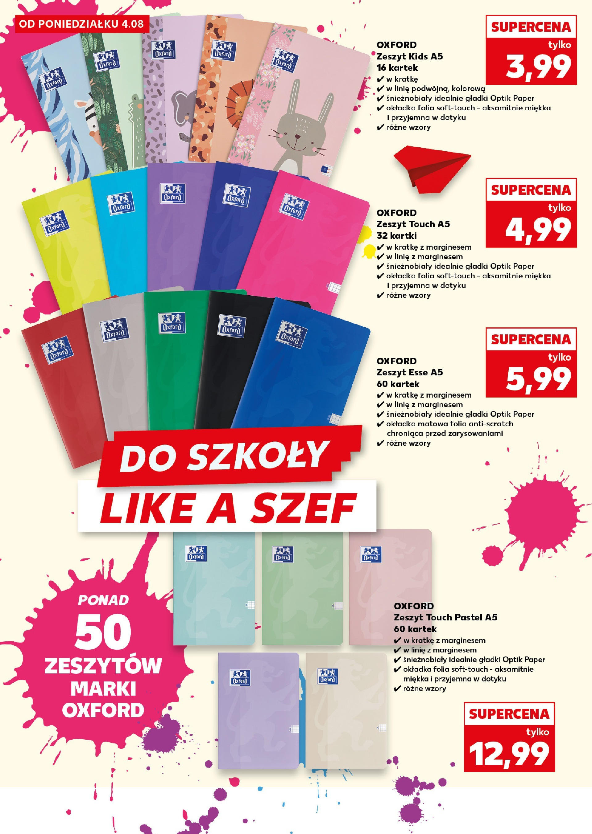 Kaufland gazetka - Do Szkoły Like A Szef od 04.08.2025 - od jutra PDF | Strona: 10 | Produkty: Zeszyt