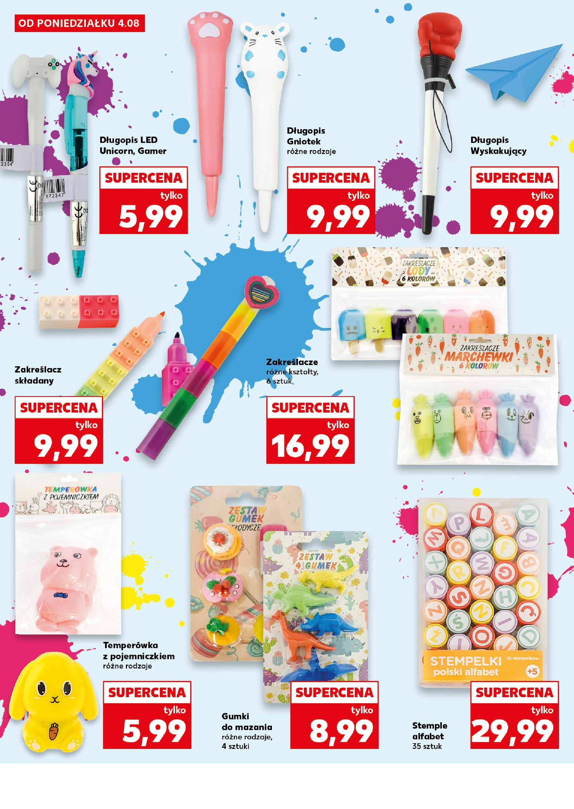 Kaufland gazetka - Do Szkoły Like A Szef od 04.08.2025 - od jutra PDF | Strona: 16 | Produkty: Słodycze, Temperówka, Lody