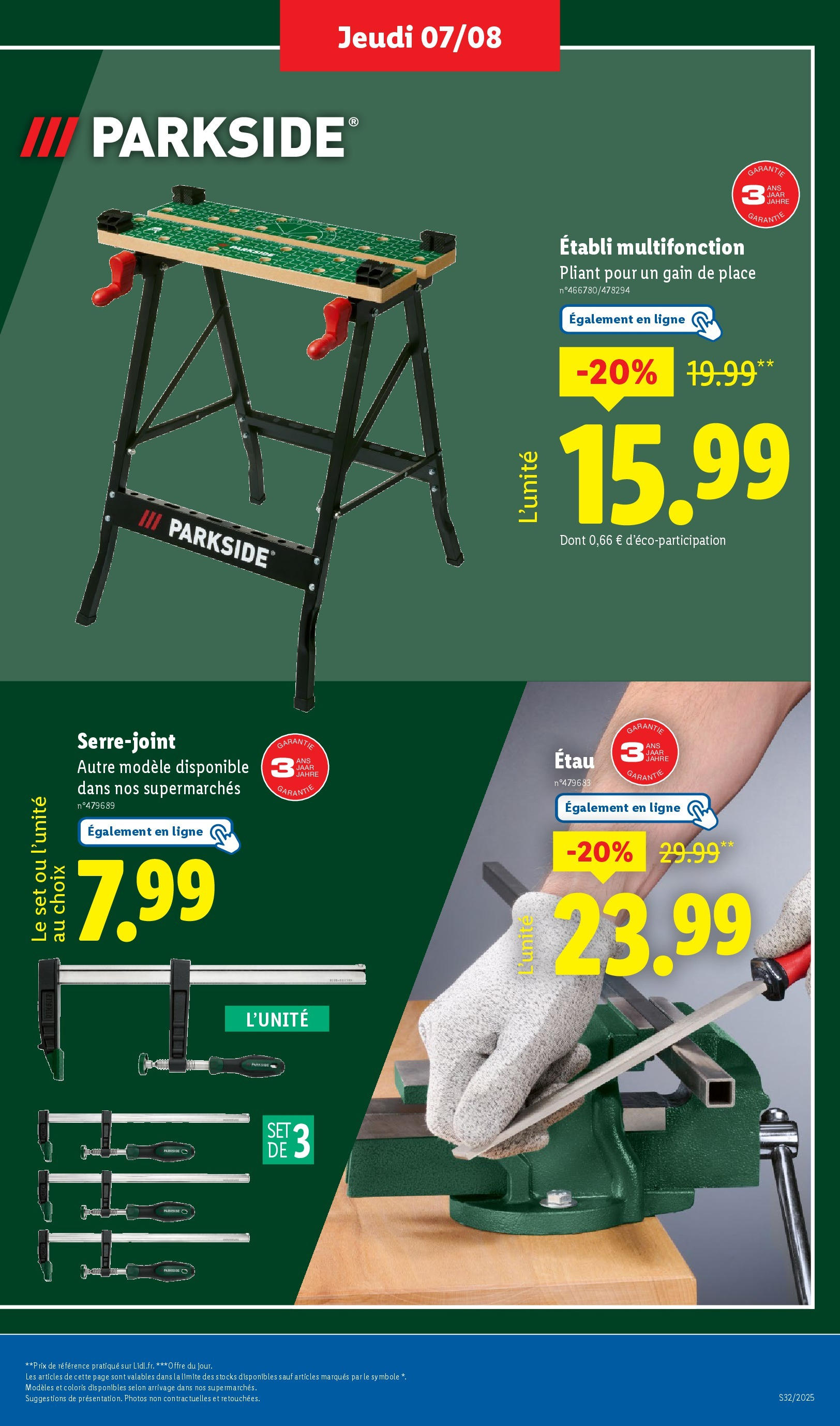 Catalogue LIDL du 06/08/2025 | Promo prospectus en ligne | Page: 33 Catalogue LIDL du 06/08/2025 | Promo prospectus en ligne | Page: 33