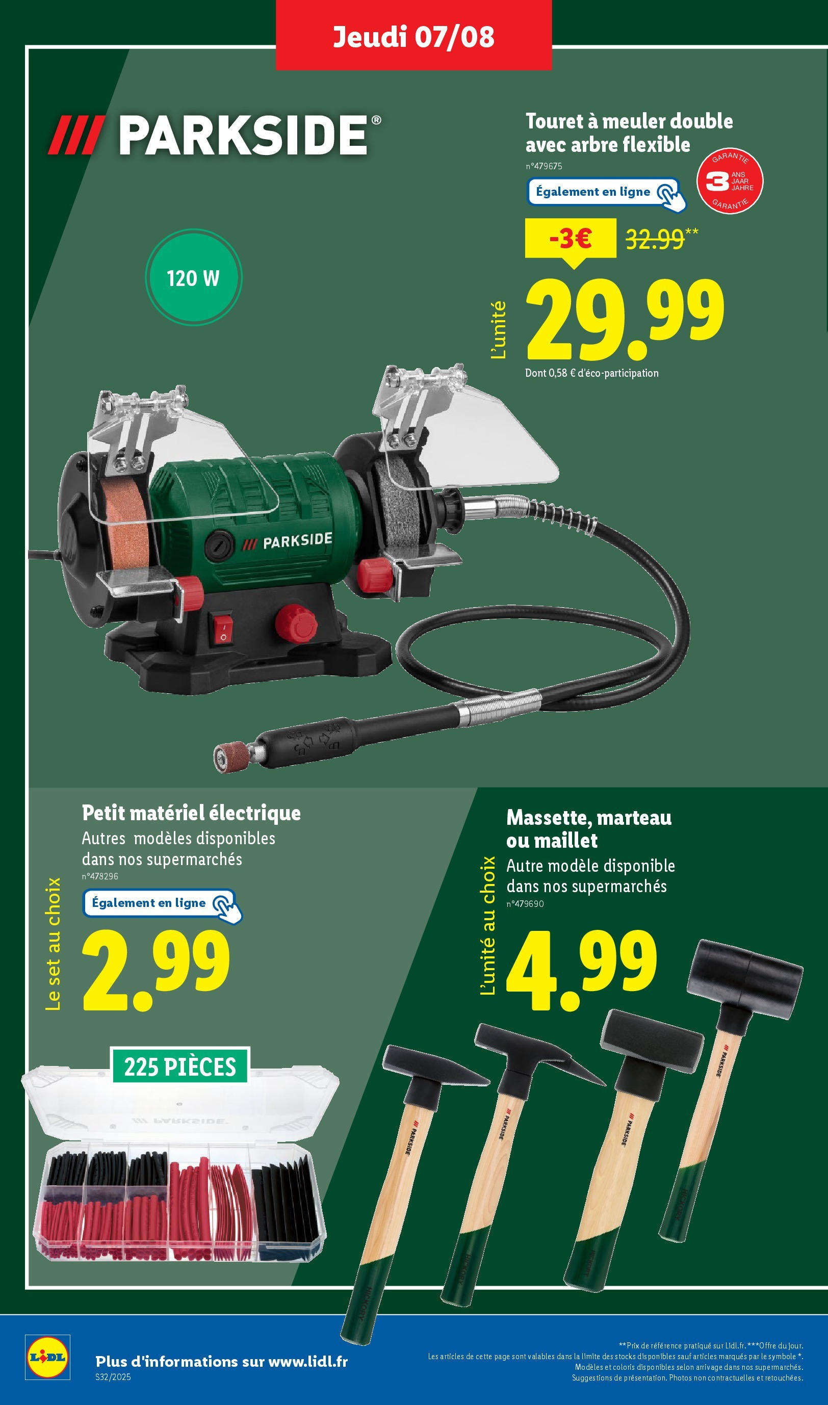 Catalogue LIDL du 06/08/2025 | Promo prospectus en ligne | Page: 34 | Produits: Marteau Catalogue LIDL du 06/08/2025 | Promo prospectus en ligne | Page: 34 | Produits: Marteau