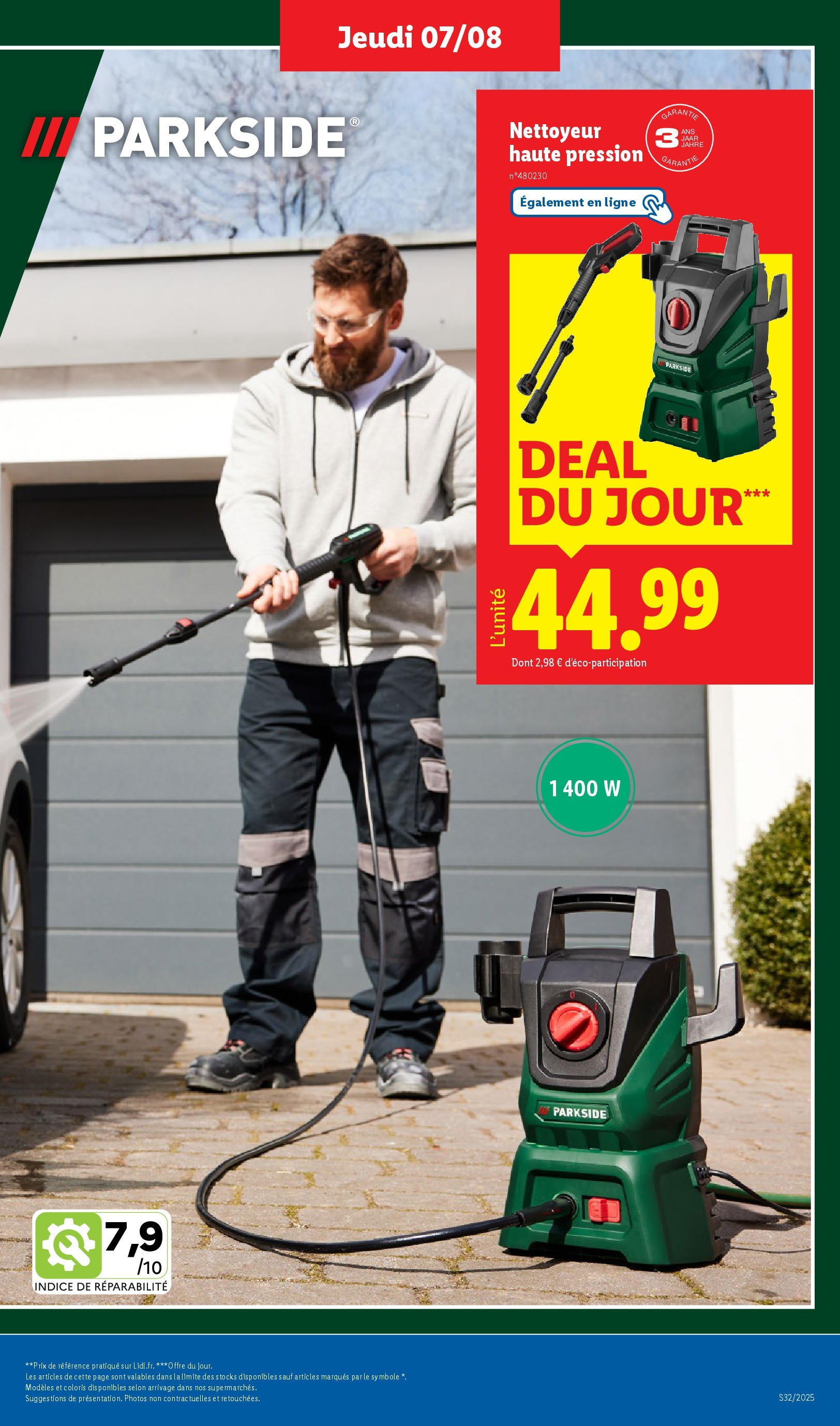 Catalogue LIDL du 06/08/2025 | Promo prospectus en ligne | Page: 37 | Produits: Nettoyeur haute pression Catalogue LIDL du 06/08/2025 | Promo prospectus en ligne | Page: 37 | Produits: Nettoyeur haute pression