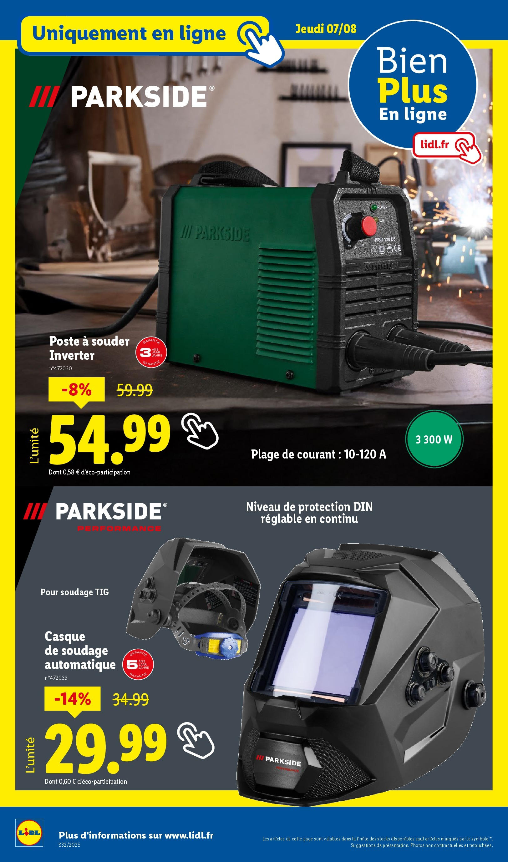 Catalogue LIDL du 06/08/2025 | Promo prospectus en ligne | Page: 40 | Produits: Casque, Poste à souder Catalogue LIDL du 06/08/2025 | Promo prospectus en ligne | Page: 40 | Produits: Casque, Poste à souder