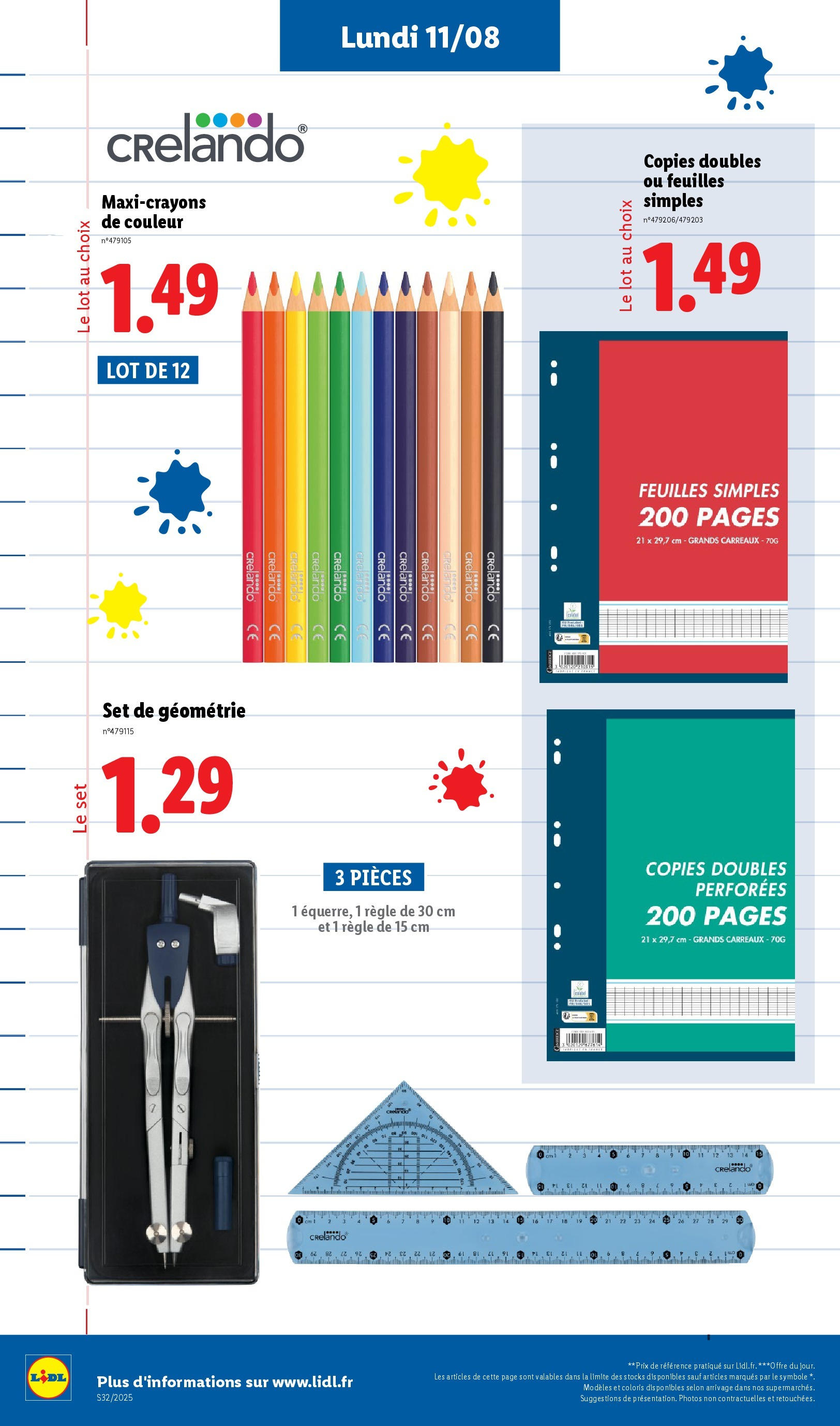Catalogue LIDL du 06/08/2025 | Promo prospectus en ligne | Page: 56 | Produits: Règle, Notebook Catalogue LIDL du 06/08/2025 | Promo prospectus en ligne | Page: 56 | Produits: Règle, Notebook