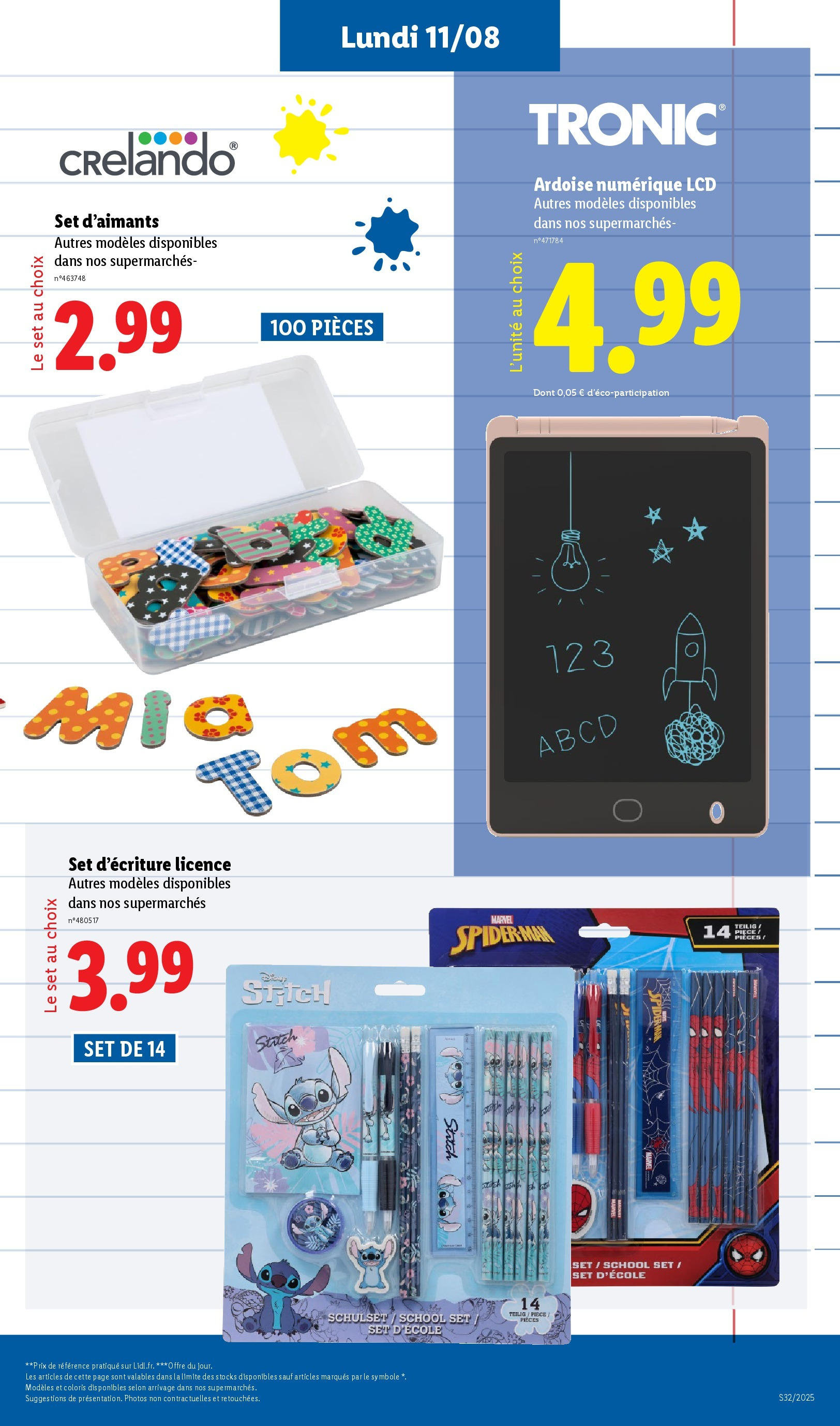Catalogue LIDL du 06/08/2025 | Promo prospectus en ligne | Page: 59 | Produits: Ardoise numérique Catalogue LIDL du 06/08/2025 | Promo prospectus en ligne | Page: 59 | Produits: Ardoise numérique