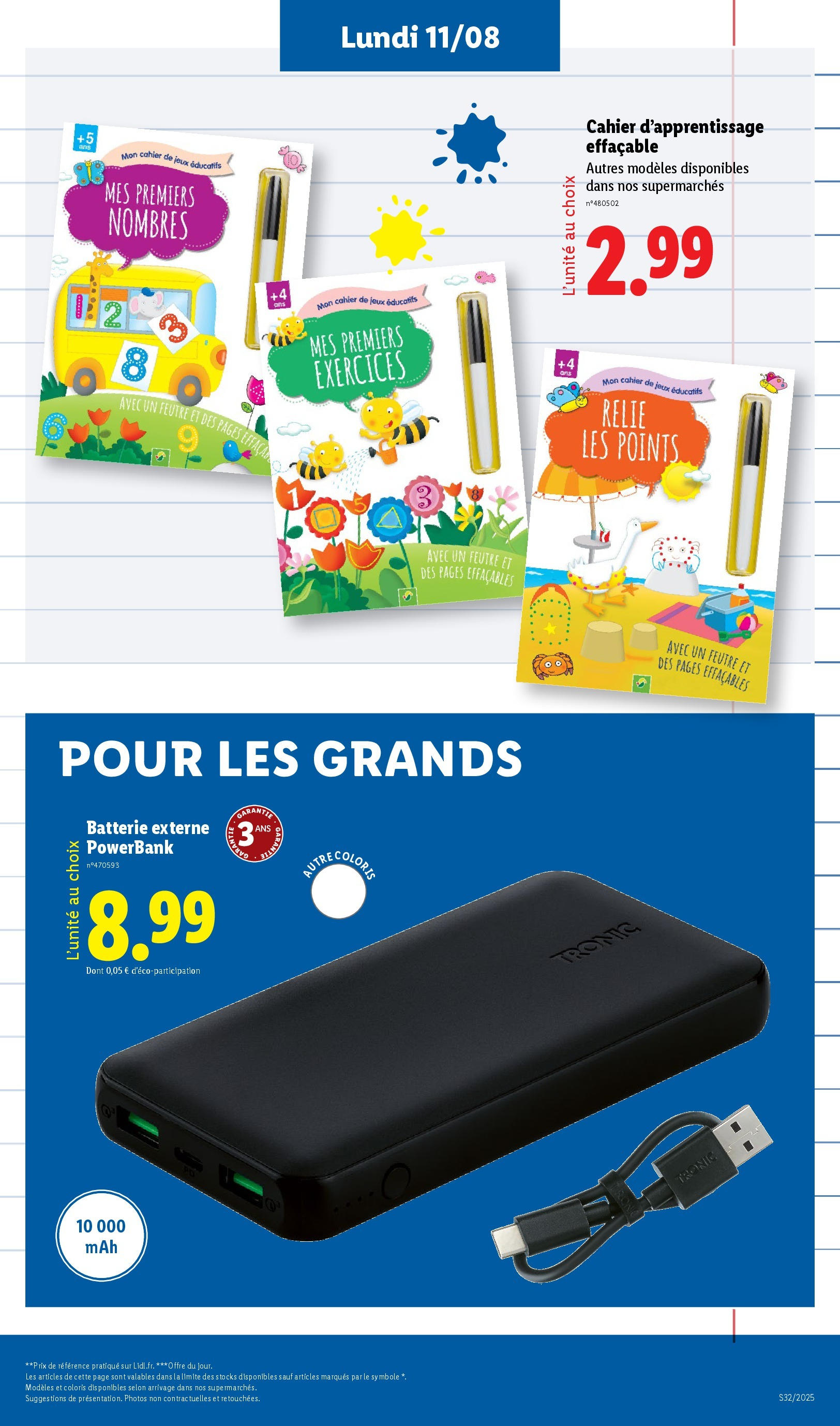 Catalogue LIDL du 06/08/2025 | Promo prospectus en ligne | Page: 61 | Produits: Batterie, Jeux Catalogue LIDL du 06/08/2025 | Promo prospectus en ligne | Page: 61 | Produits: Batterie, Jeux