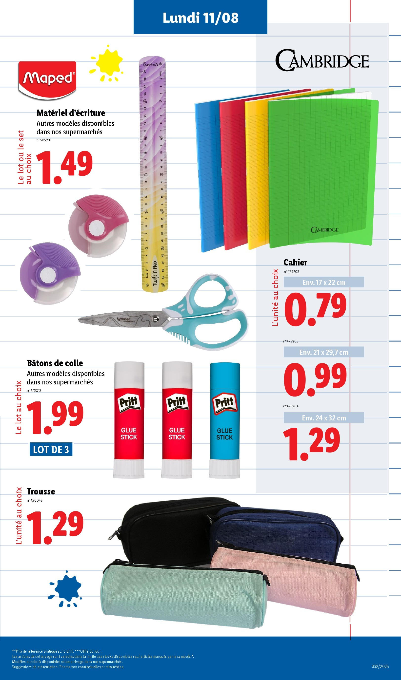 Catalogue LIDL du 06/08/2025 | Promo prospectus en ligne | Page: 65 | Produits: Colle Catalogue LIDL du 06/08/2025 | Promo prospectus en ligne | Page: 65 | Produits: Colle