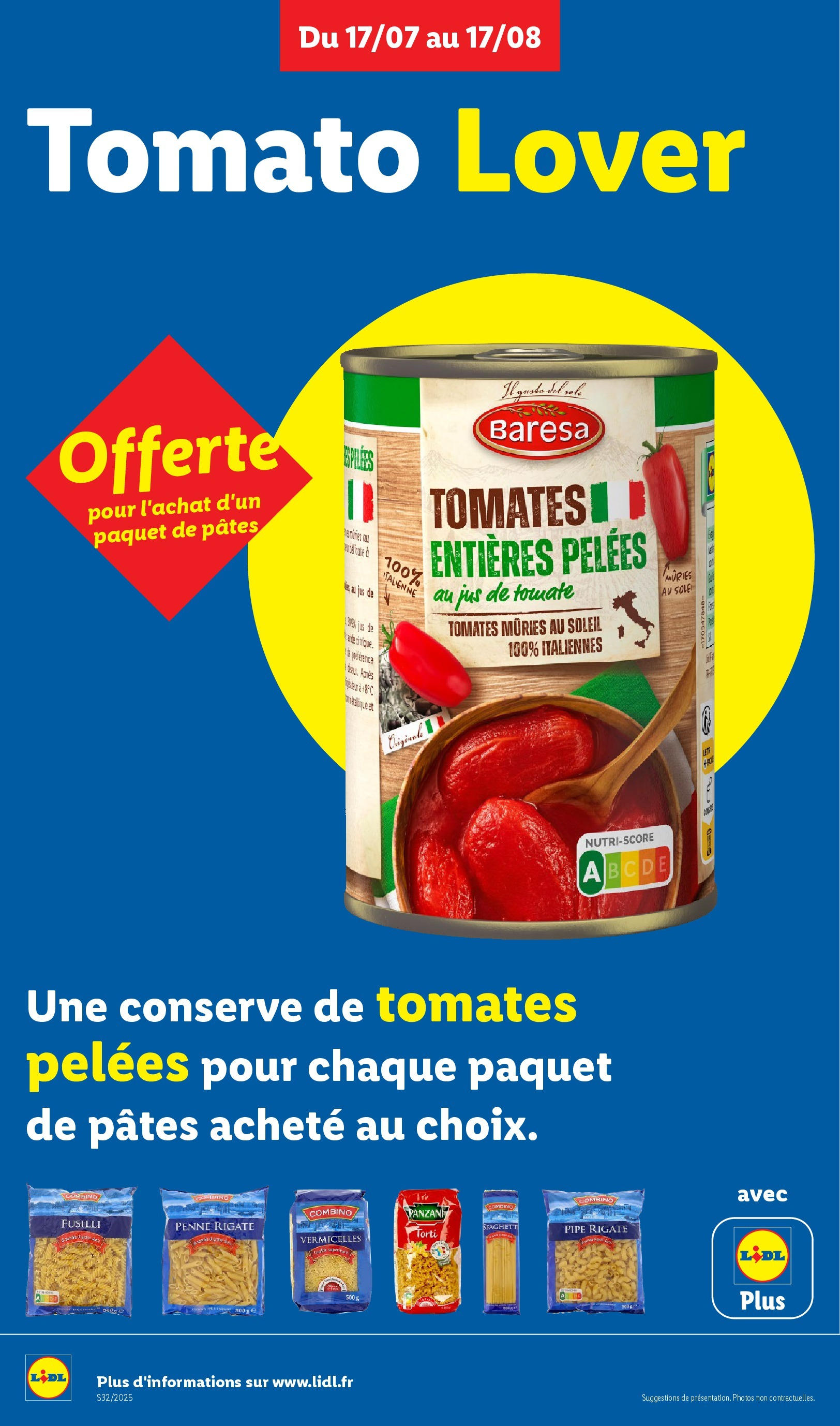 Catalogue LIDL du 06/08/2025 | Promo prospectus en ligne | Page: 2 | Produits: Spaghetti, Jus, Tomates, Pâtes Catalogue LIDL du 06/08/2025 | Promo prospectus en ligne | Page: 2 | Produits: Spaghetti, Jus, Tomates, Pâtes