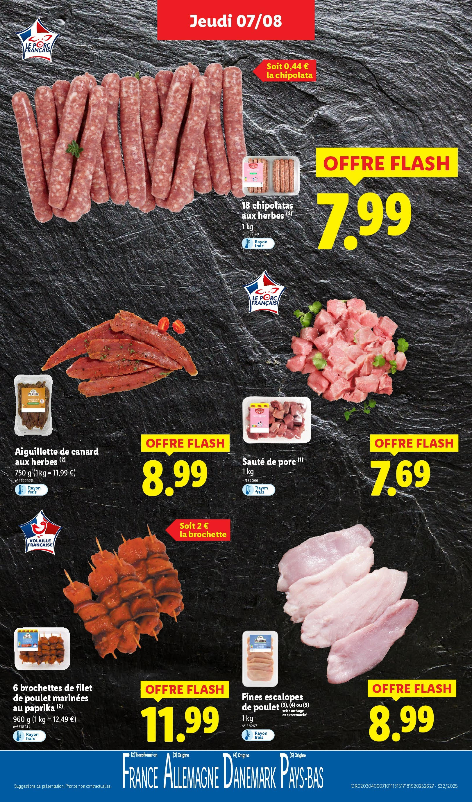 Catalogue LIDL du 06/08/2025 | Promo prospectus en ligne | Page: 7 | Produits: Paprika, Volaille, Sauté de porc, Porc Catalogue LIDL du 06/08/2025 | Promo prospectus en ligne | Page: 7 | Produits: Paprika, Volaille, Sauté de porc, Porc