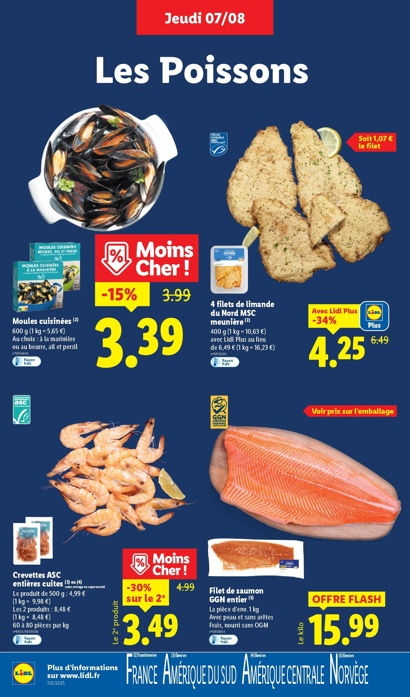 Catalogue LIDL du 06/08/2025 | Promo prospectus en ligne | Page: 8 | Produits: Pêche, Persil, Ail, Crevettes Catalogue LIDL du 06/08/2025 | Promo prospectus en ligne | Page: 8 | Produits: Pêche, Persil, Ail, Crevettes