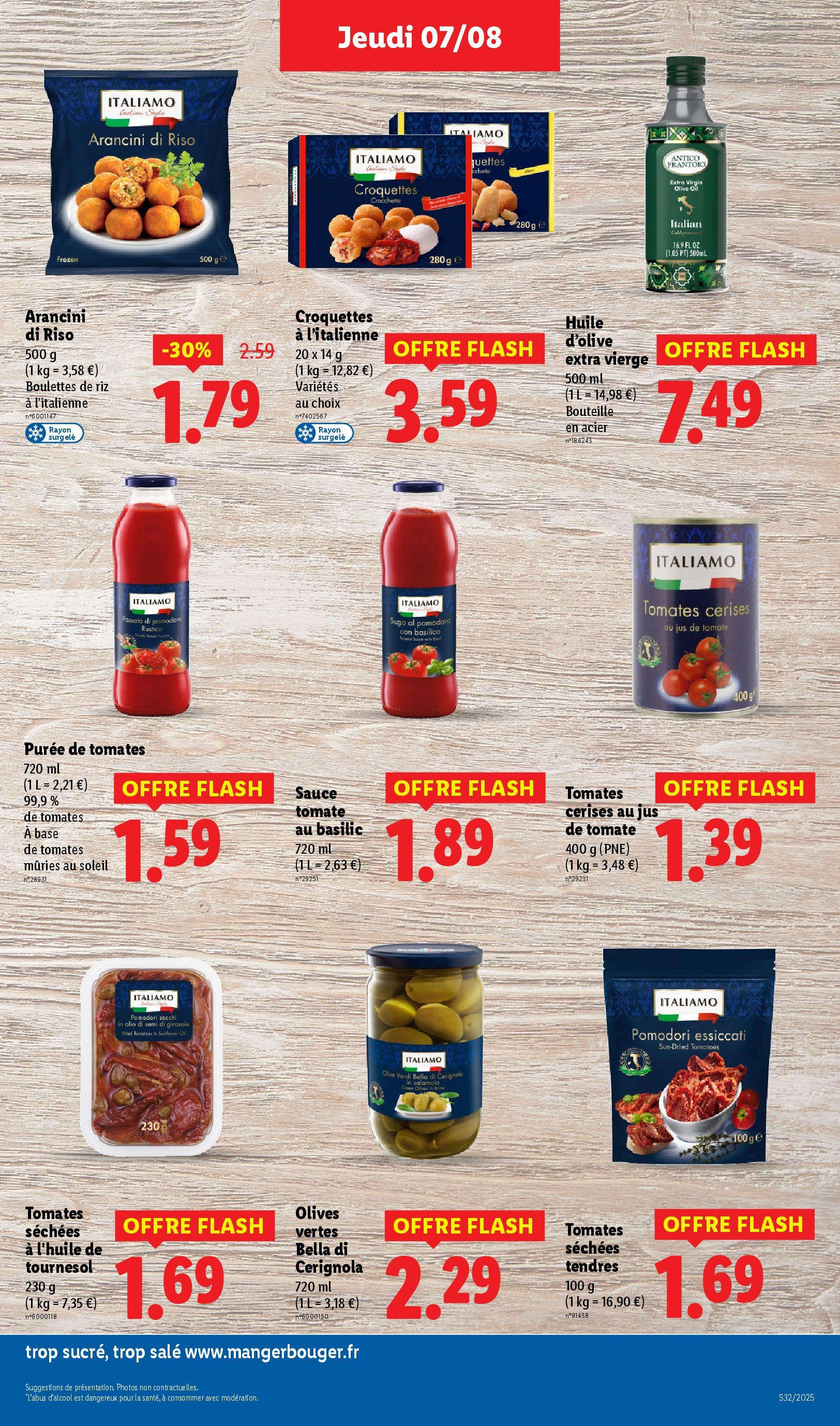 Catalogue LIDL du 06/08/2025 | Promo prospectus en ligne | Page: 23 | Produits: Huile D'olive, Base, Huile, Riz Catalogue LIDL du 06/08/2025 | Promo prospectus en ligne | Page: 23 | Produits: Huile D'olive, Base, Huile, Riz