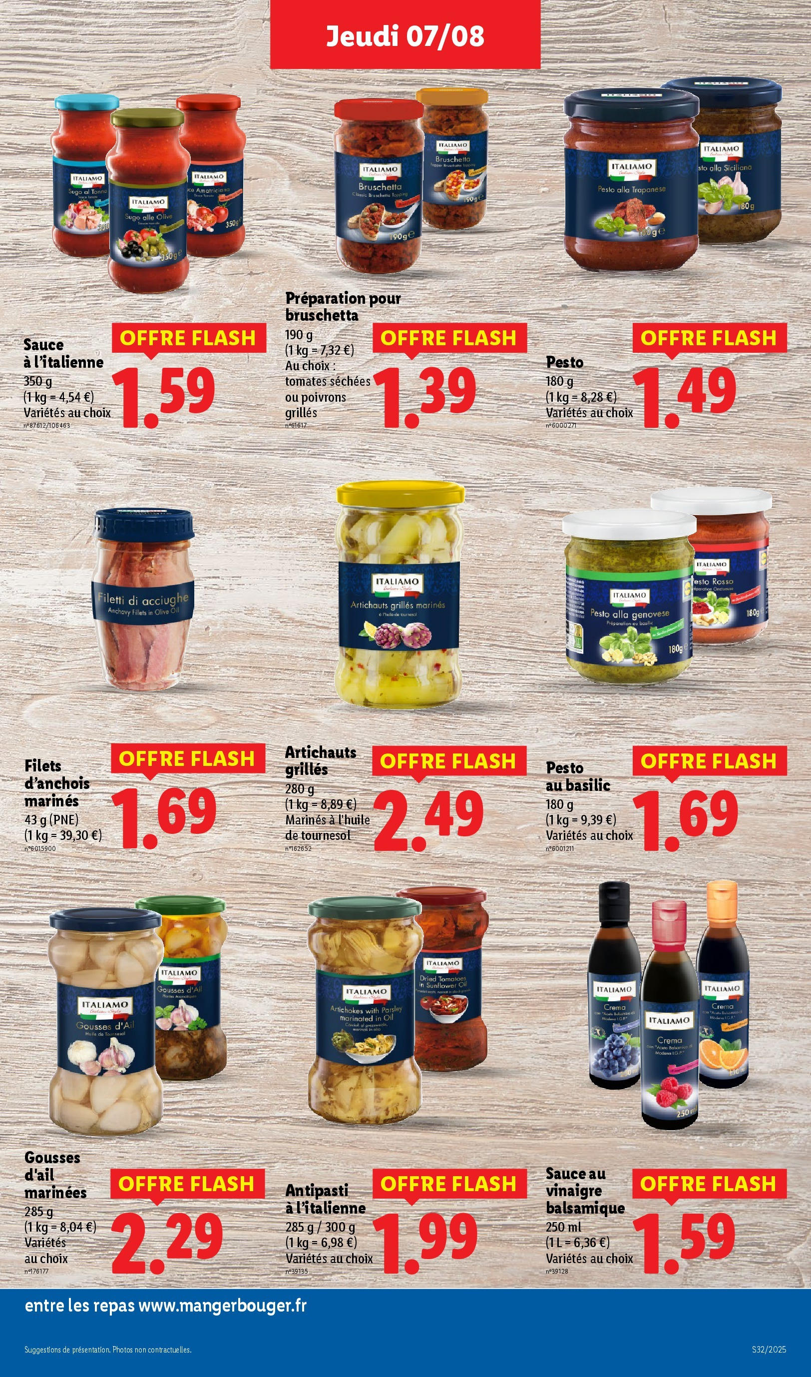 Catalogue LIDL du 06/08/2025 | Promo prospectus en ligne | Page: 25 | Produits: Olive, Pesto, Tomates séchées, Huile Catalogue LIDL du 06/08/2025 | Promo prospectus en ligne | Page: 25 | Produits: Olive, Pesto, Tomates séchées, Huile