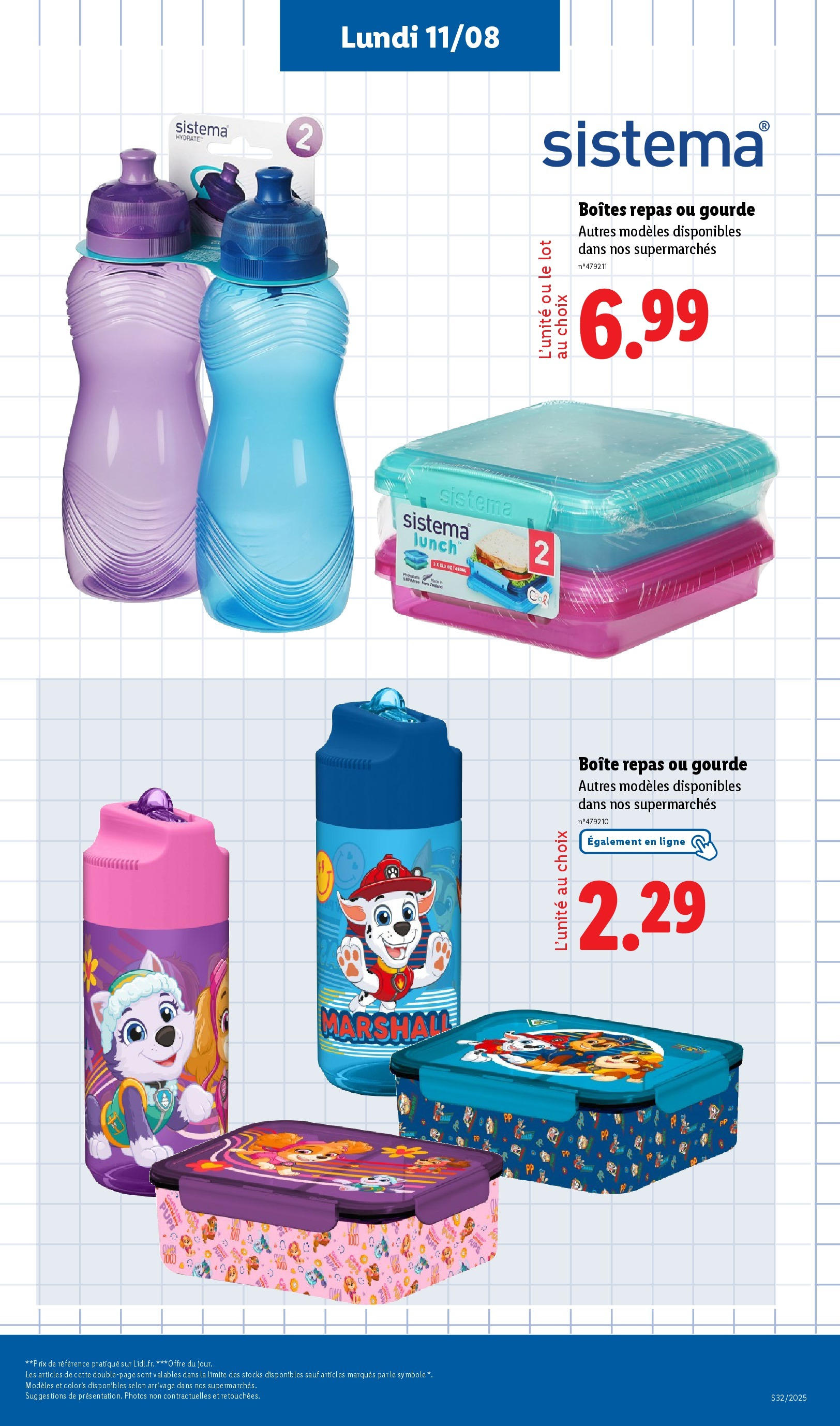 Catalogue LIDL du 06/08/2025 | Promo prospectus en ligne | Page: 63 | Produits: Gourde Catalogue LIDL du 06/08/2025 | Promo prospectus en ligne | Page: 63 | Produits: Gourde