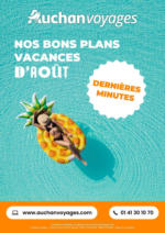 Auchan Supermarché Auchan voyages : bons plans vacances d'août ! - au 31.08.2025
