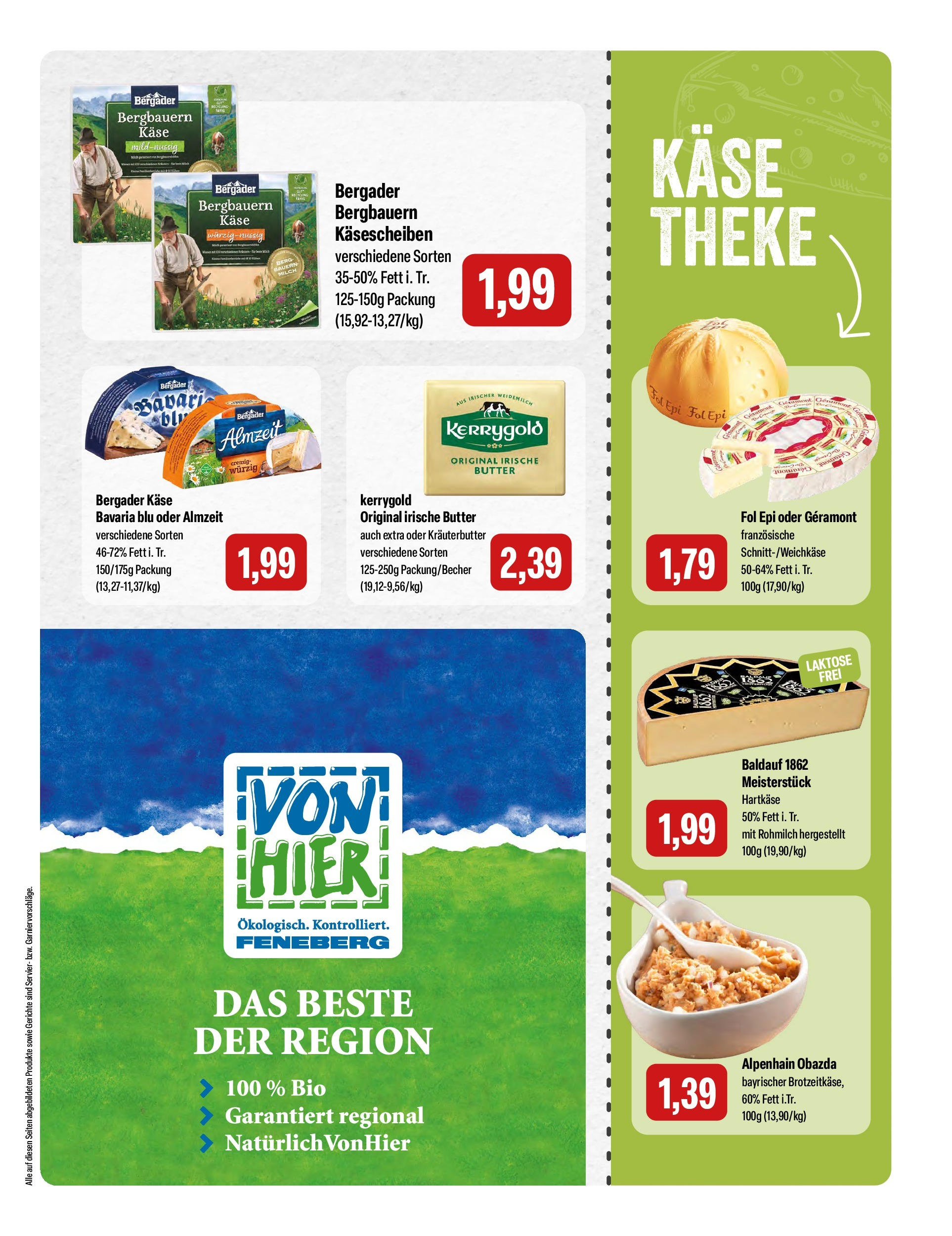 Feneberg Angebote (ab 14.08.2025) zum Blättern | Seite: 7 | Produkte: Geramont, Butter, Käse, Theke