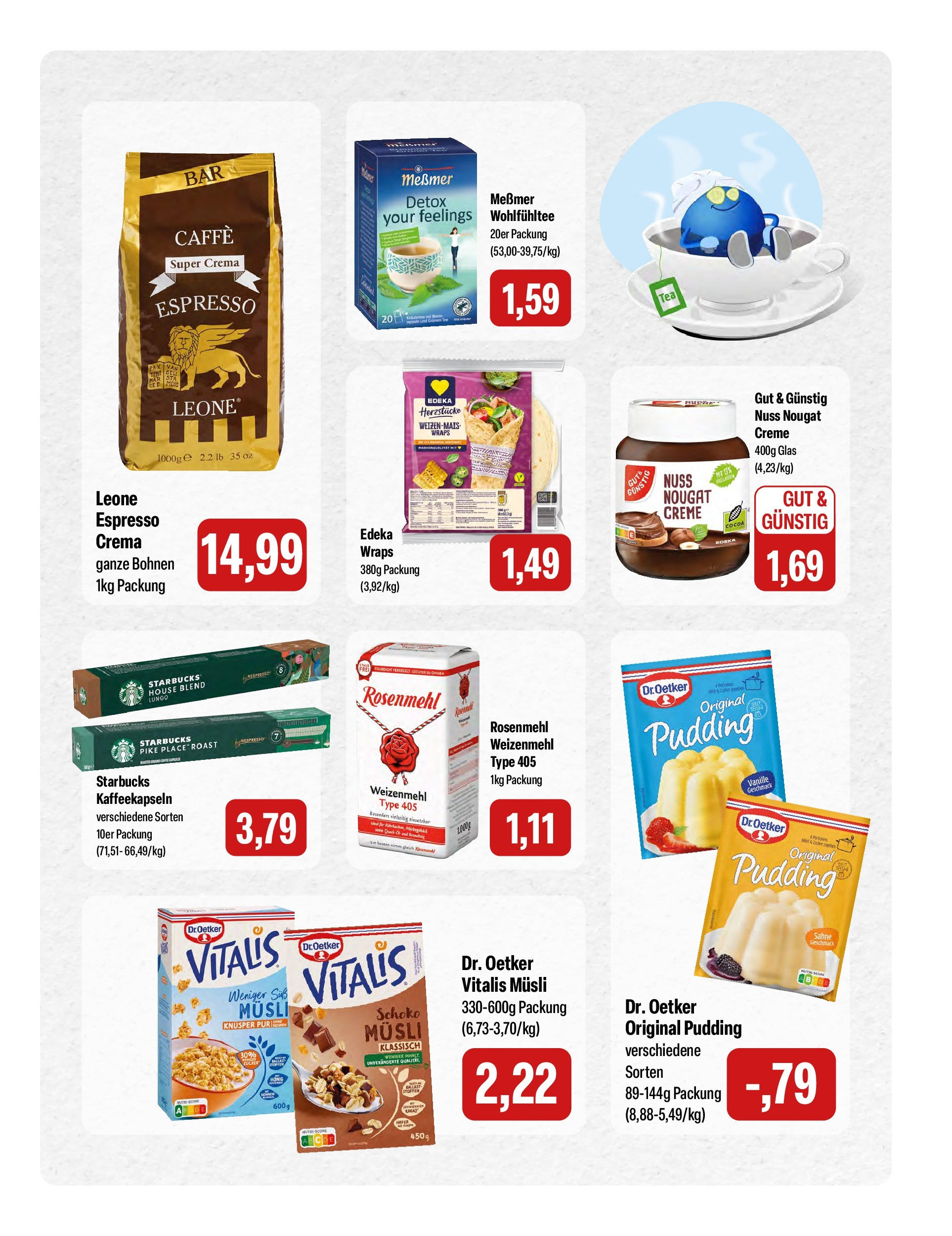 Feneberg Angebote (ab 14.08.2025) zum Blättern | Seite: 11 | Produkte: Musli, Weizenmehl, Creme, Tee
