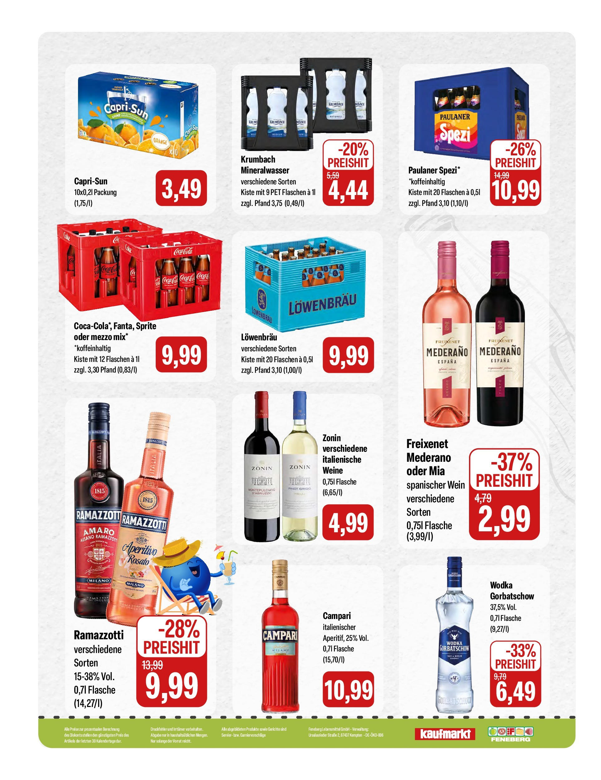 Feneberg Angebote (ab 14.08.2025) zum Blättern | Seite: 16 | Produkte: Coca cola, Freixenet, Wodka gorbatschow, Ramazzotti