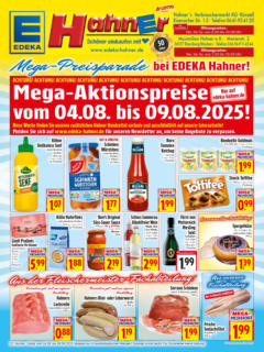 Entdecke - Edeka Hahner: Wochenangebote gültig ab dem 03.08.2025