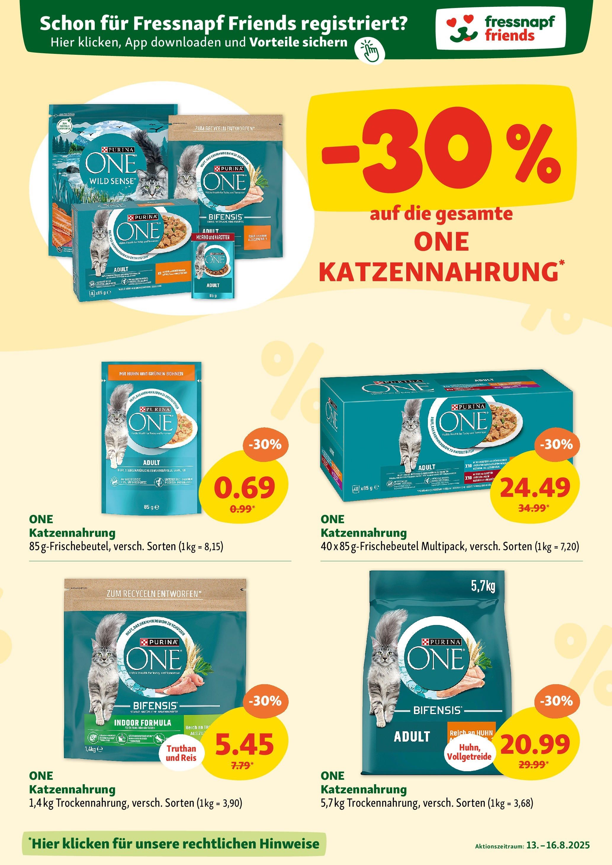Fressnapf Flugblatt (13.08.2025) || Aktuelle Angebote | Seite: 3 | Produkte: Reis Fressnapf Flugblatt von 13.08.2025 - Aktuelle Angebote | Seite: 3 | Produkte: Reis