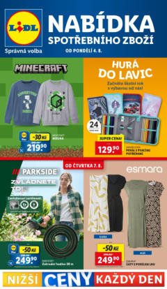 Náhled letáku Lidl leták - Spotřební zboží od 04.08.2025