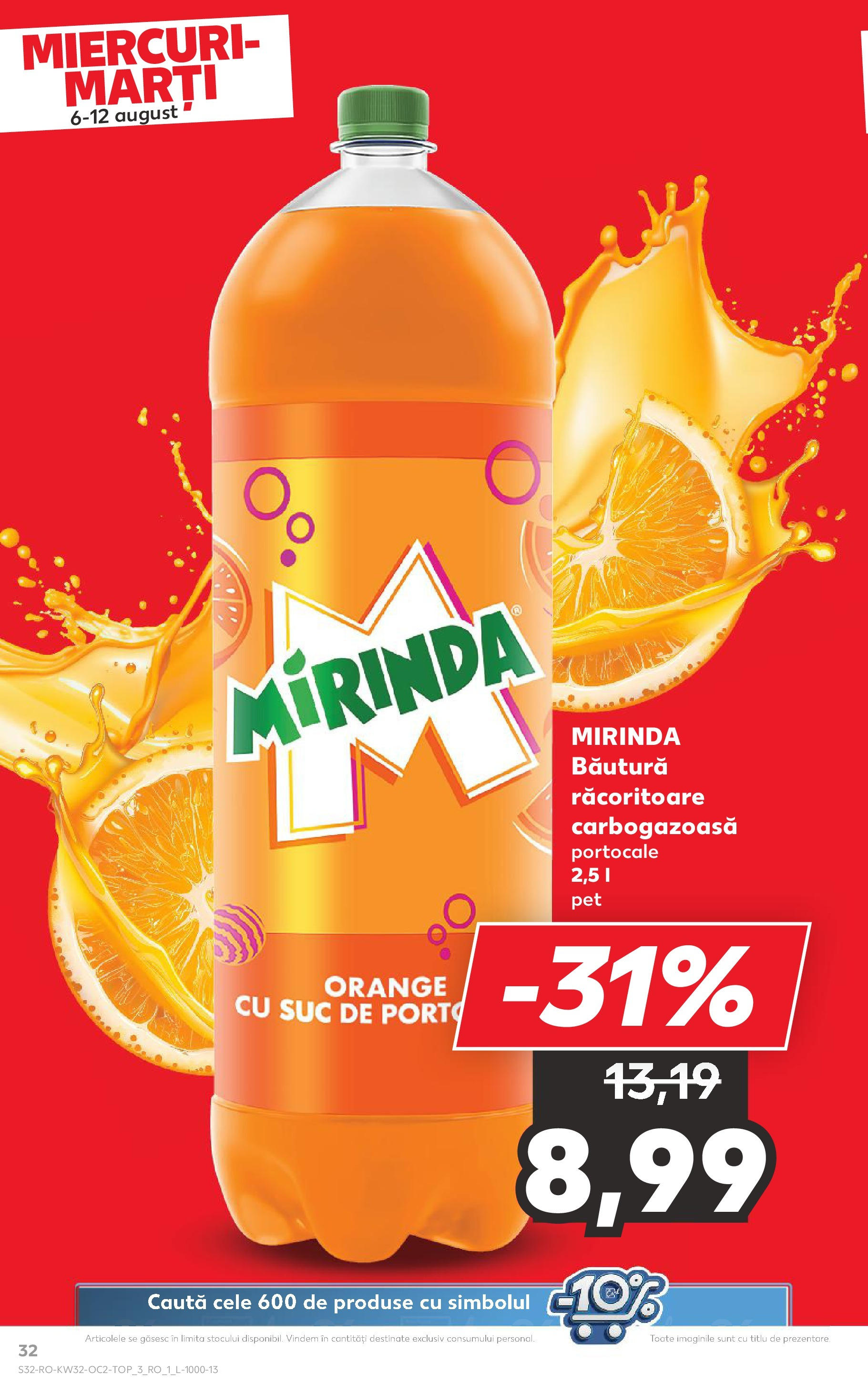 Catalog Kaufland - Sfântu Gheorghe 06.08.2025 - Revista si Oferta | Pagină: 32 | Produse: Suc, Portocale