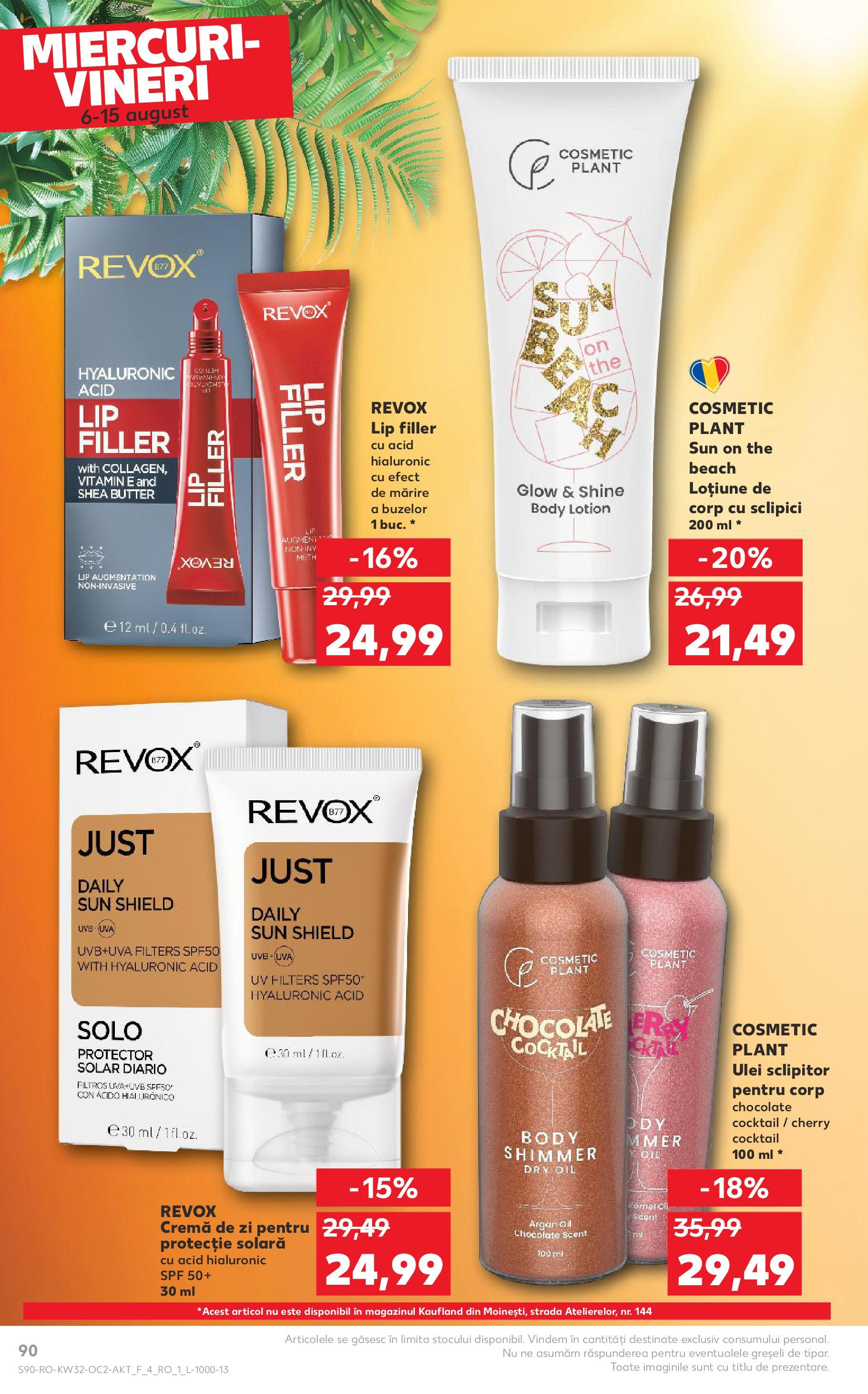 Catalog Kaufland - Sfântu Gheorghe 06.08.2025 - Revista si Oferta | Pagină: 90 | Produse: Cremă de zi, Cremă, Ulei, Protecție solară