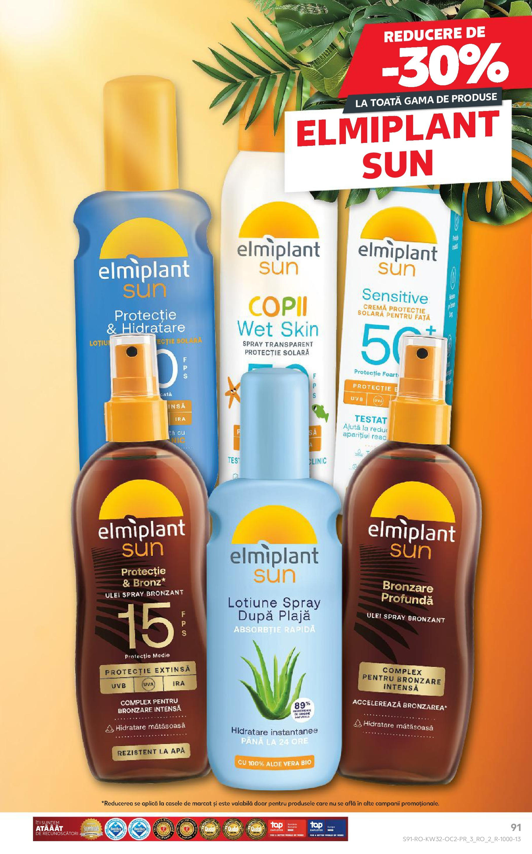 Catalog Kaufland - Sfântu Gheorghe 06.08.2025 - Revista si Oferta | Pagină: 91 | Produse: Şerit ödül, Cremă, Loțiune protecție solară, Apă