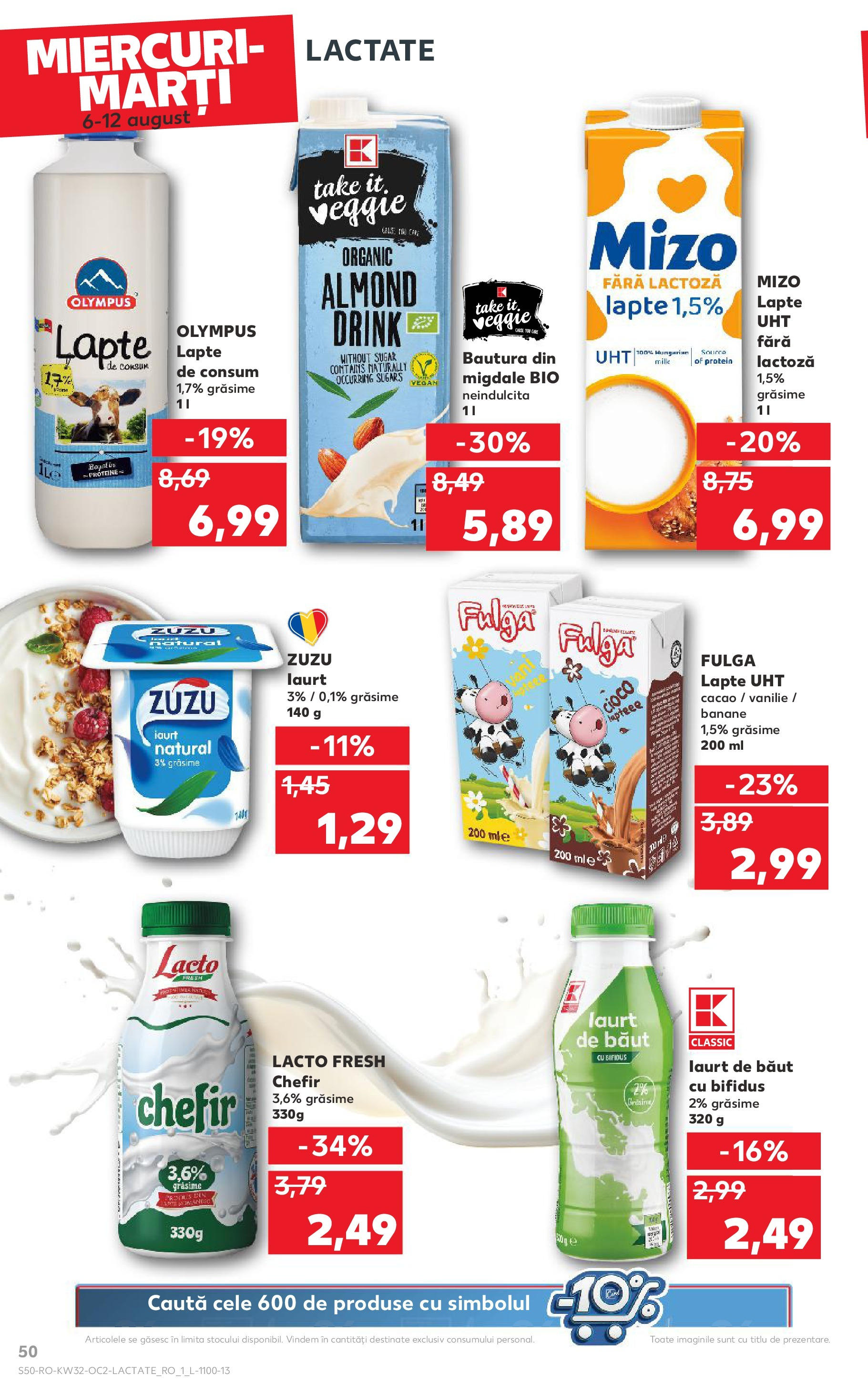 Catalog Kaufland - Sfântu Gheorghe 06.08.2025 - Revista si Oferta | Pagină: 50 | Produse: Masaüstü kılıfı, Iaurt, Kefir, Cacao