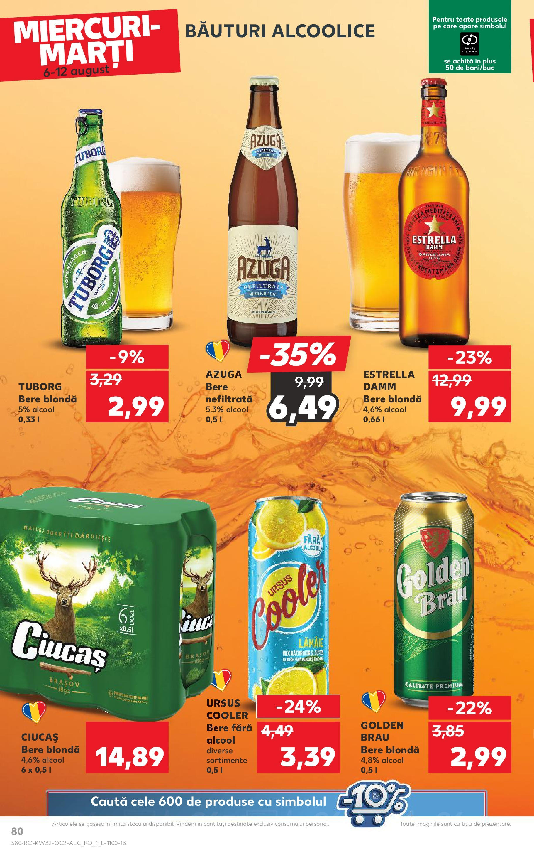 Catalog Kaufland - Sfântu Gheorghe 06.08.2025 - Revista si Oferta | Pagină: 80 | Produse: Atıştırmalık, Bere, Lămâie