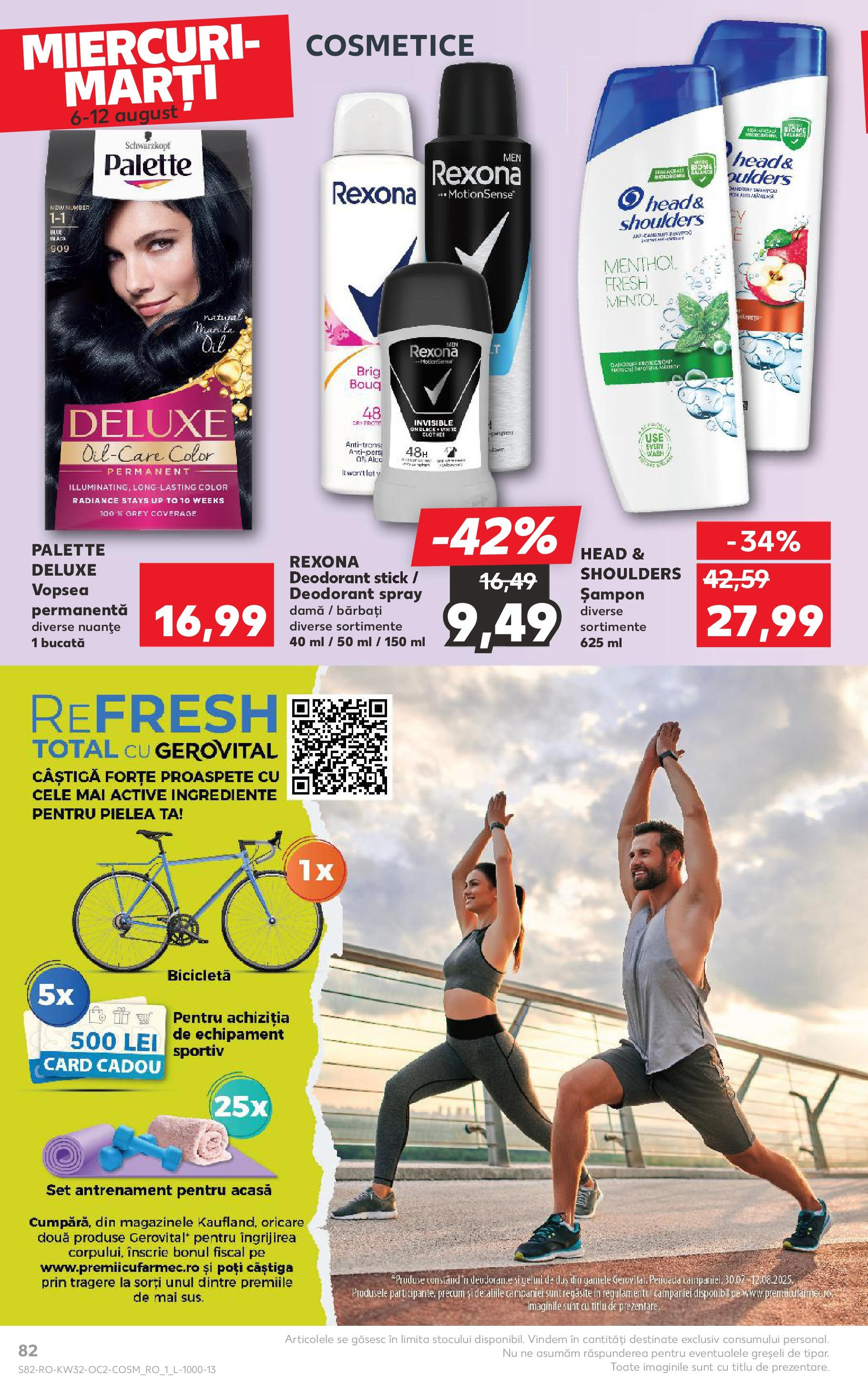Catalog Kaufland - Sfântu Gheorghe 06.08.2025 - Revista si Oferta | Pagină: 82 | Produse: Vopsea, Duș, Șampon, Deodorant