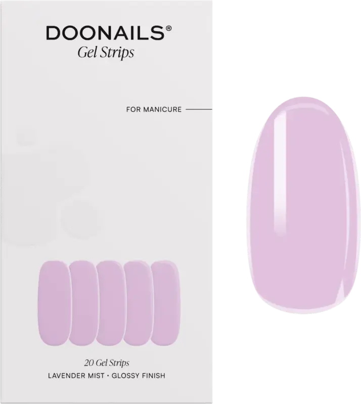 Doonails UV Gel Nagelfolien, Gel Strips Lavender Mist