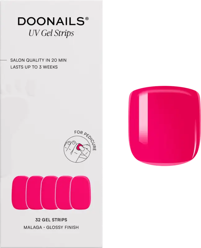 Doonails UV Gel Nagelfolien, Pediküre Gel Strips Malaga