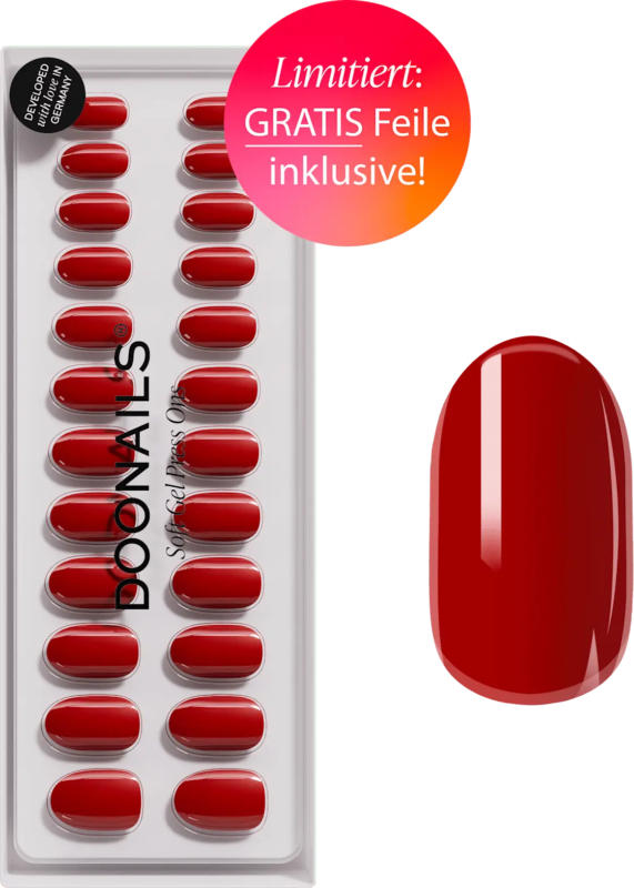 Doonails Soft Gel Press Ons Mon Cheri
