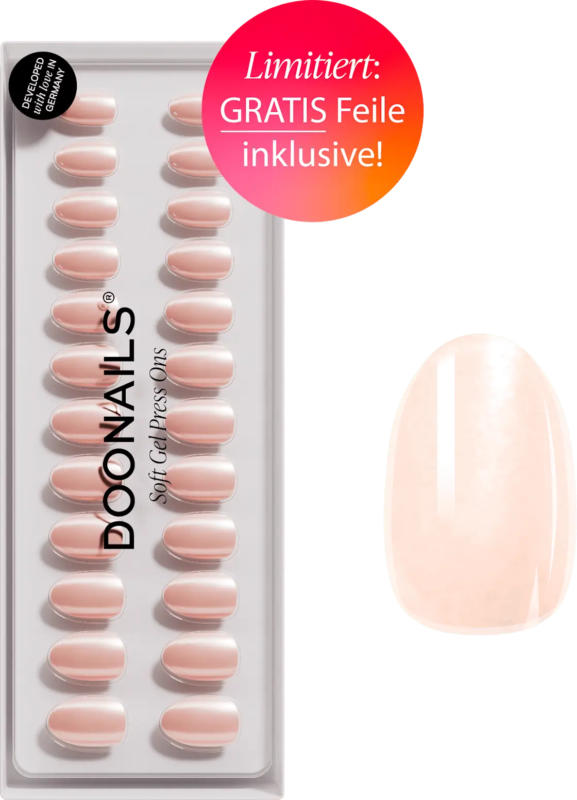 Doonails Soft Gel Press Ons Prosecco