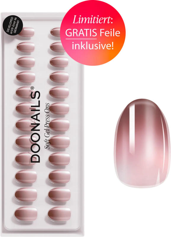 Doonails Soft Gel Press Ons Brownie