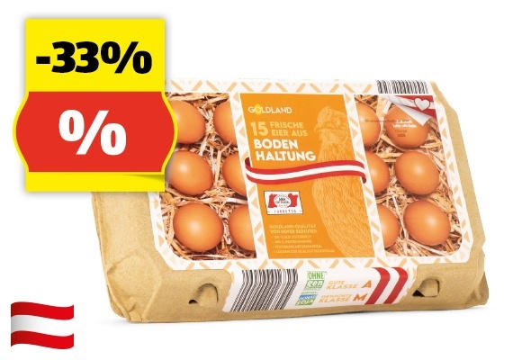 GOLDLAND Eier aus Bodenhaltung, 15 Stk.