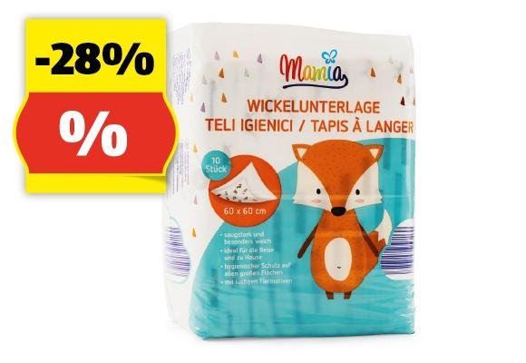MAMIA Wickelunterlagen, 10 Stk.