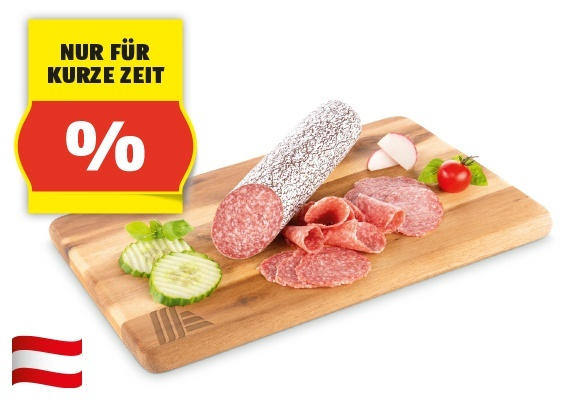 GENUSS 100% AUS ÖSTERREICH XXL Jausensalami, 650 g