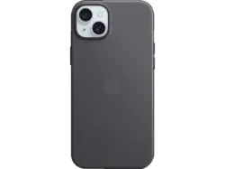 Apple Feingewebe Case mit MagSafe Backcover, für Apple iPhone 15 Plus, Black; Schutzhülle