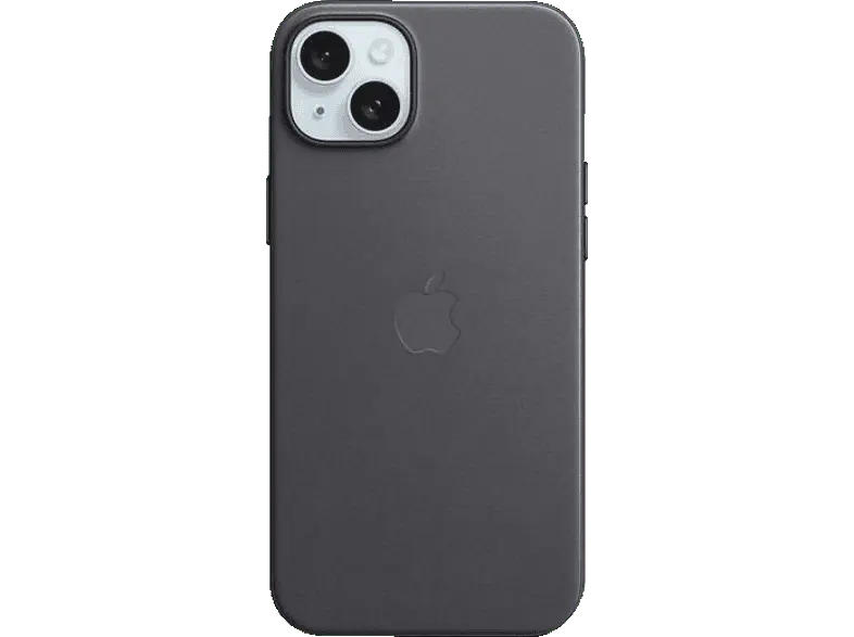Apple Feingewebe Case mit MagSafe Backcover, für Apple iPhone 15 Plus, Black; Schutzhülle