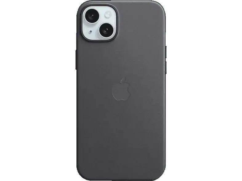 Apple Feingewebe Case mit MagSafe Backcover, für Apple iPhone 15 Plus, Black; Schutzhülle