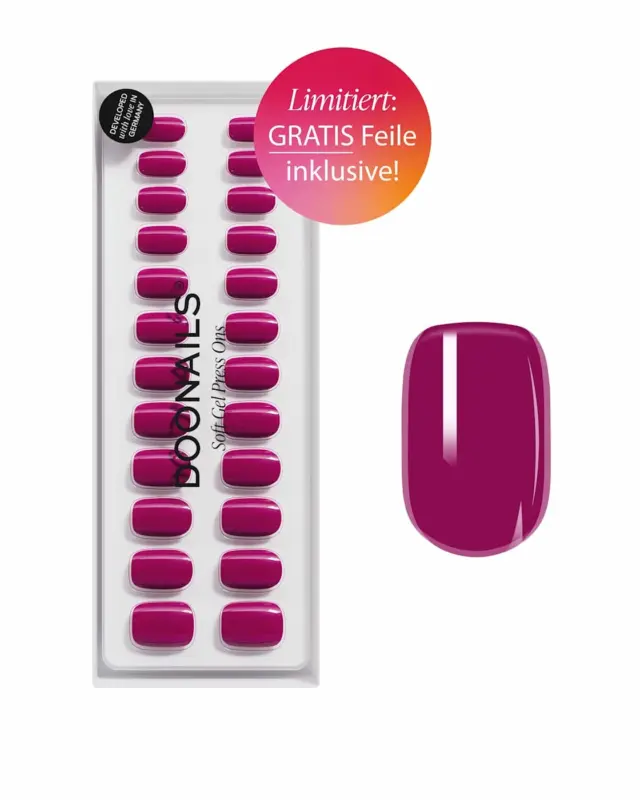 Doonails Soft Gel Press Ons Acai Berry