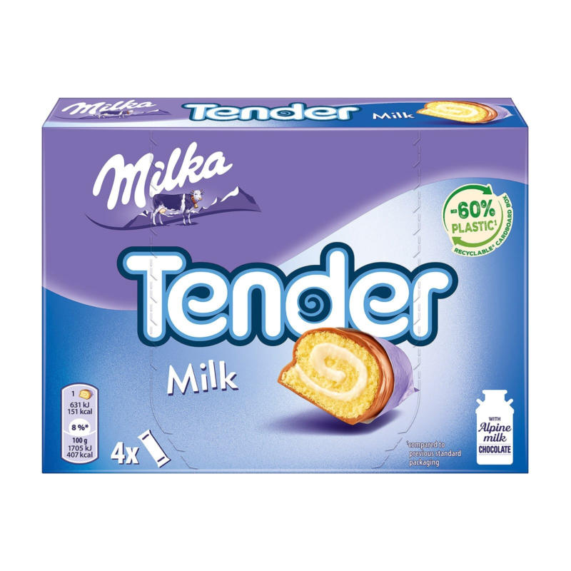 Milka Tender Milch Riegel 4er