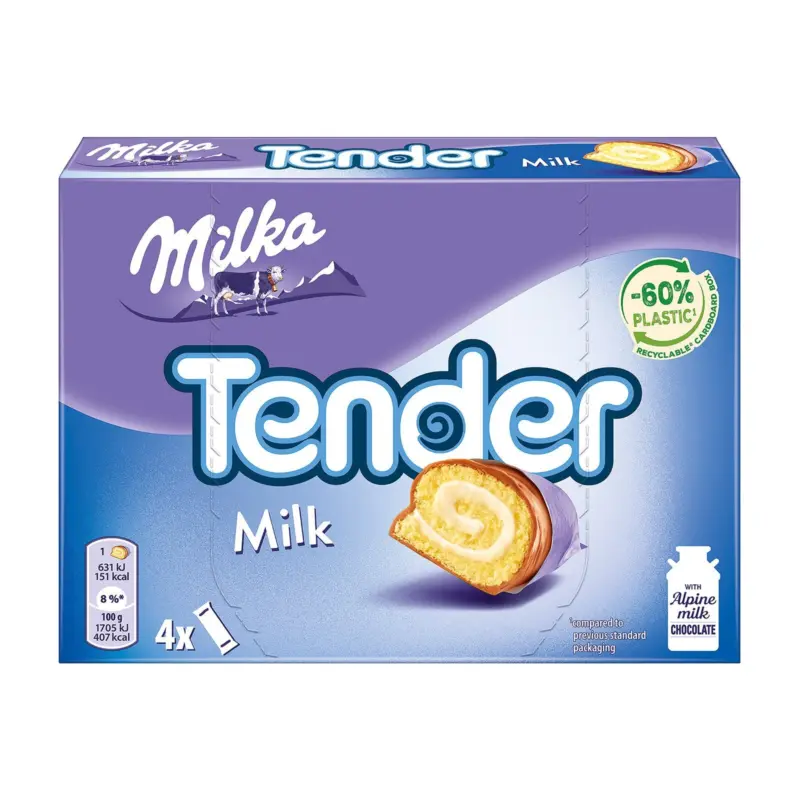Milka Tender Milch Riegel 4er
