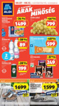 Aldi újság érvényessége 2025.08.13.-ig