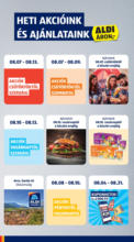 Aldi újság érvényessége 2025.08.13.-ig