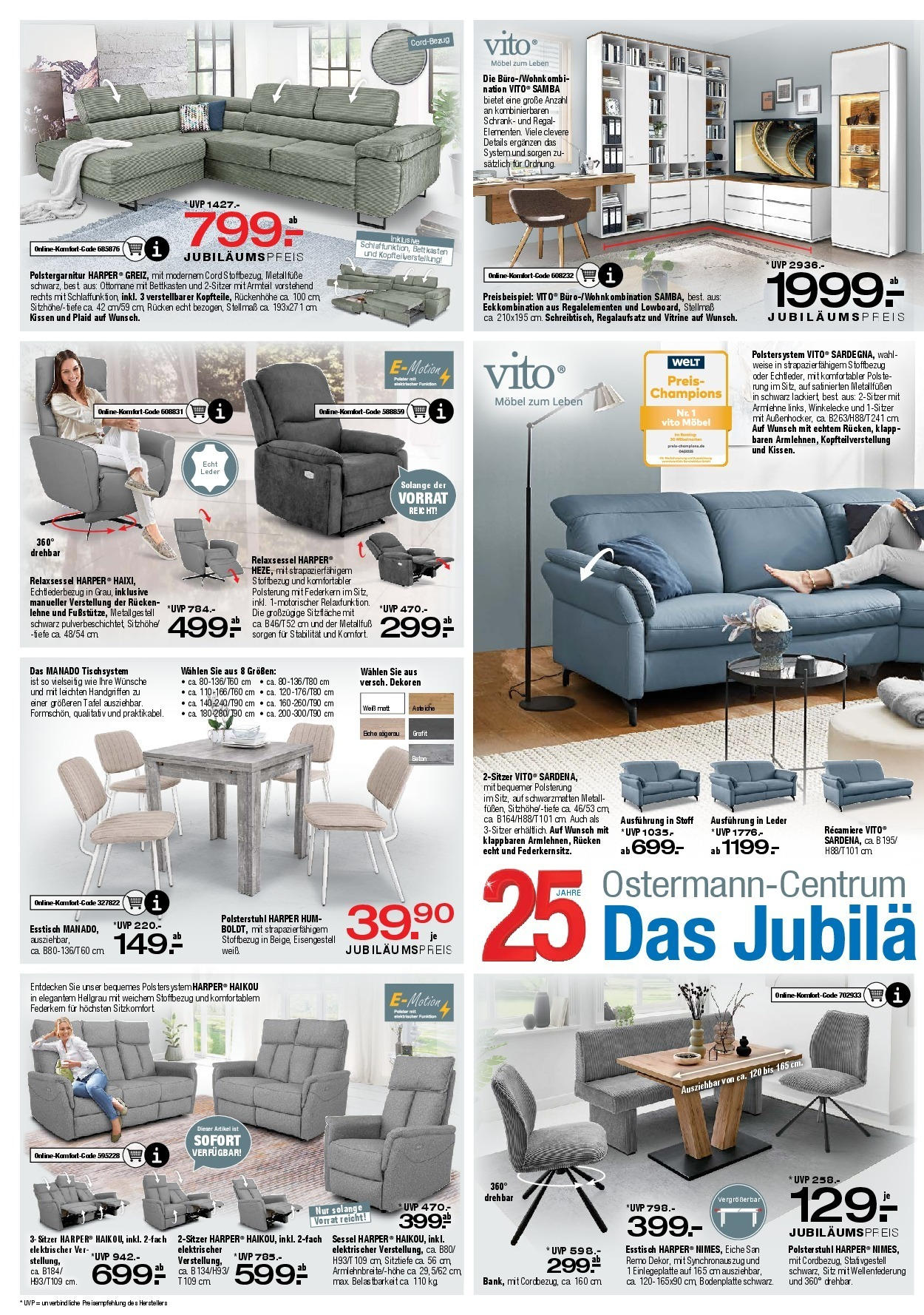 Ostermann - Möbel Ostermann: Neue Möbel wirken Wunder. (ab 01.08.2025) zum Blättern | Seite: 1 | Produkte: Bett, Sessel, Regal, Stuhl Ostermann - Möbel Ostermann: Neue Möbel wirken Wunder. (ab 01.08.2025) zum Blättern | Seite: 1 | Produkte: Bett, Sessel, Regal, Stuhl