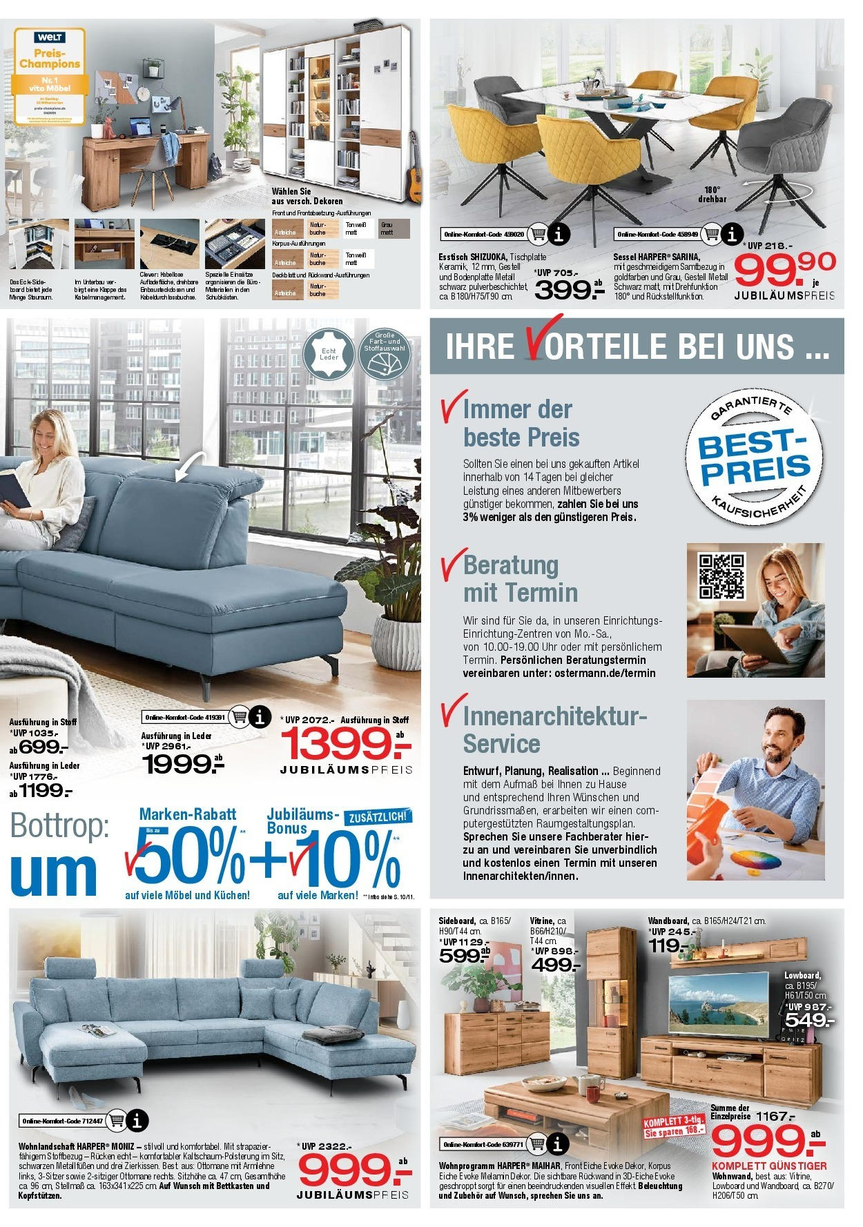 Ostermann - Möbel Ostermann: Neue Möbel wirken Wunder. (ab 01.08.2025) zum Blättern | Seite: 2 | Produkte: Lowboard, Esstisch, Kuchen, Uhr Ostermann - Möbel Ostermann: Neue Möbel wirken Wunder. (ab 01.08.2025) zum Blättern | Seite: 2 | Produkte: Lowboard, Esstisch, Kuchen, Uhr