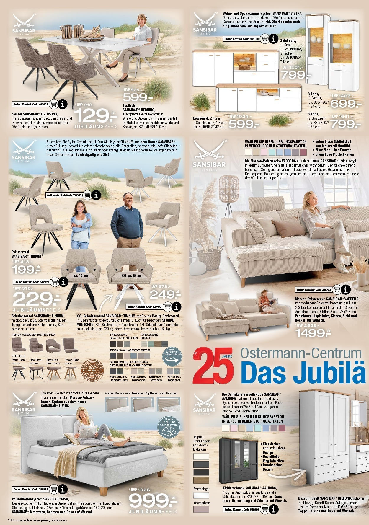 Ostermann - Möbel Ostermann: Neue Möbel wirken Wunder. (ab 01.08.2025) zum Blättern | Seite: 3 | Produkte: Hocker, Esstisch, Sofa, Creme Ostermann - Möbel Ostermann: Neue Möbel wirken Wunder. (ab 01.08.2025) zum Blättern | Seite: 3 | Produkte: Hocker, Esstisch, Sofa, Creme